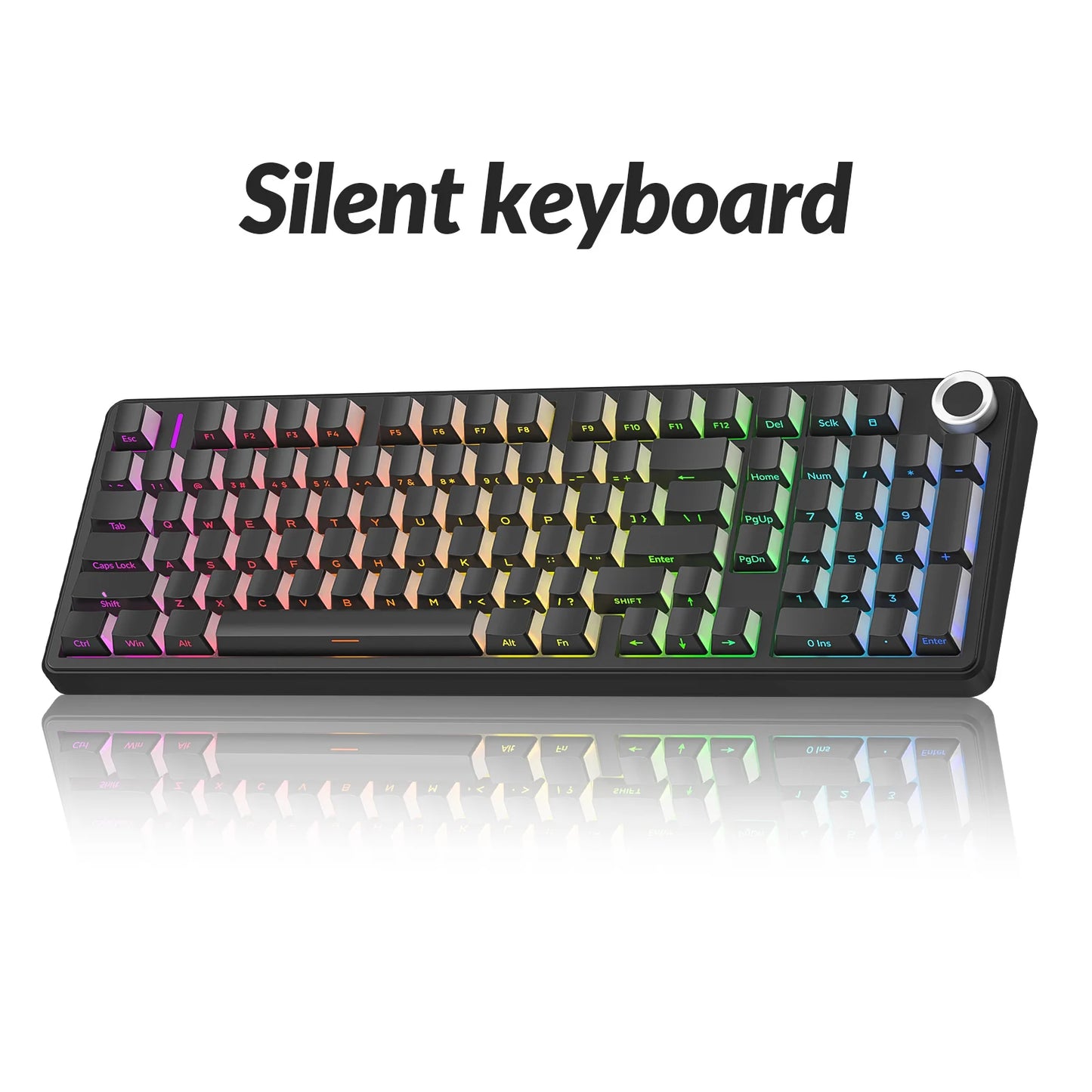 Mechanical Keyboard Bluetooth 5.0/2.4G Wireless/Wired Gasket-mounted Gaming Keyboard 99 Keys