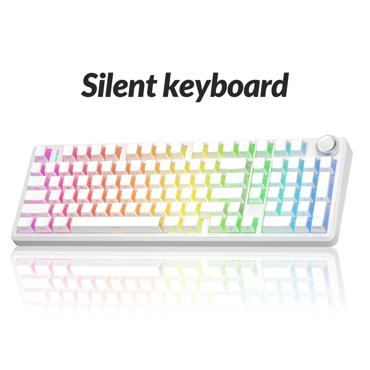 Mechanical Keyboard Bluetooth 5.0/2.4G Wireless/Wired Gasket-mounted Gaming Keyboard 99 Keys