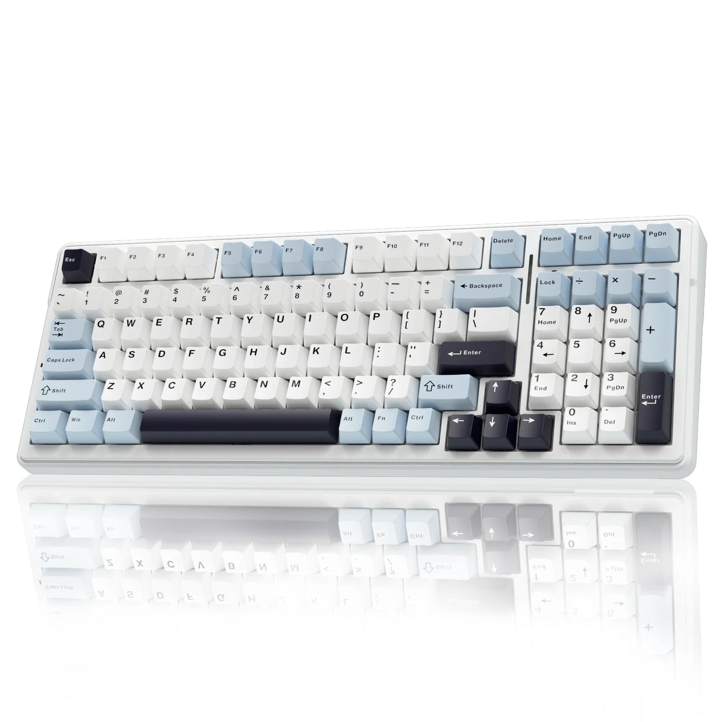 Mechanical Keyboard Bluetooth 5.0/2.4G Wireless/Wired Gasket-mounted Gaming Keyboard 99 Keys