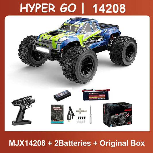 MJX Hyper Go 14208 1/14 4WD RC Car 75KM/H OR 65KM/H Brushless RC Racing Car Remote Control Cars Off-Road Truck Toys