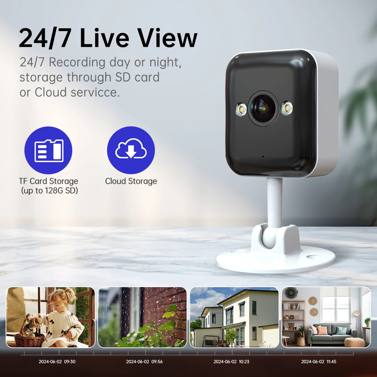 WiFi Camera Smart Home Outdoor Wireless IP Surveillance Camera Security Baby Monitor CCTV Audio Video Surveillance