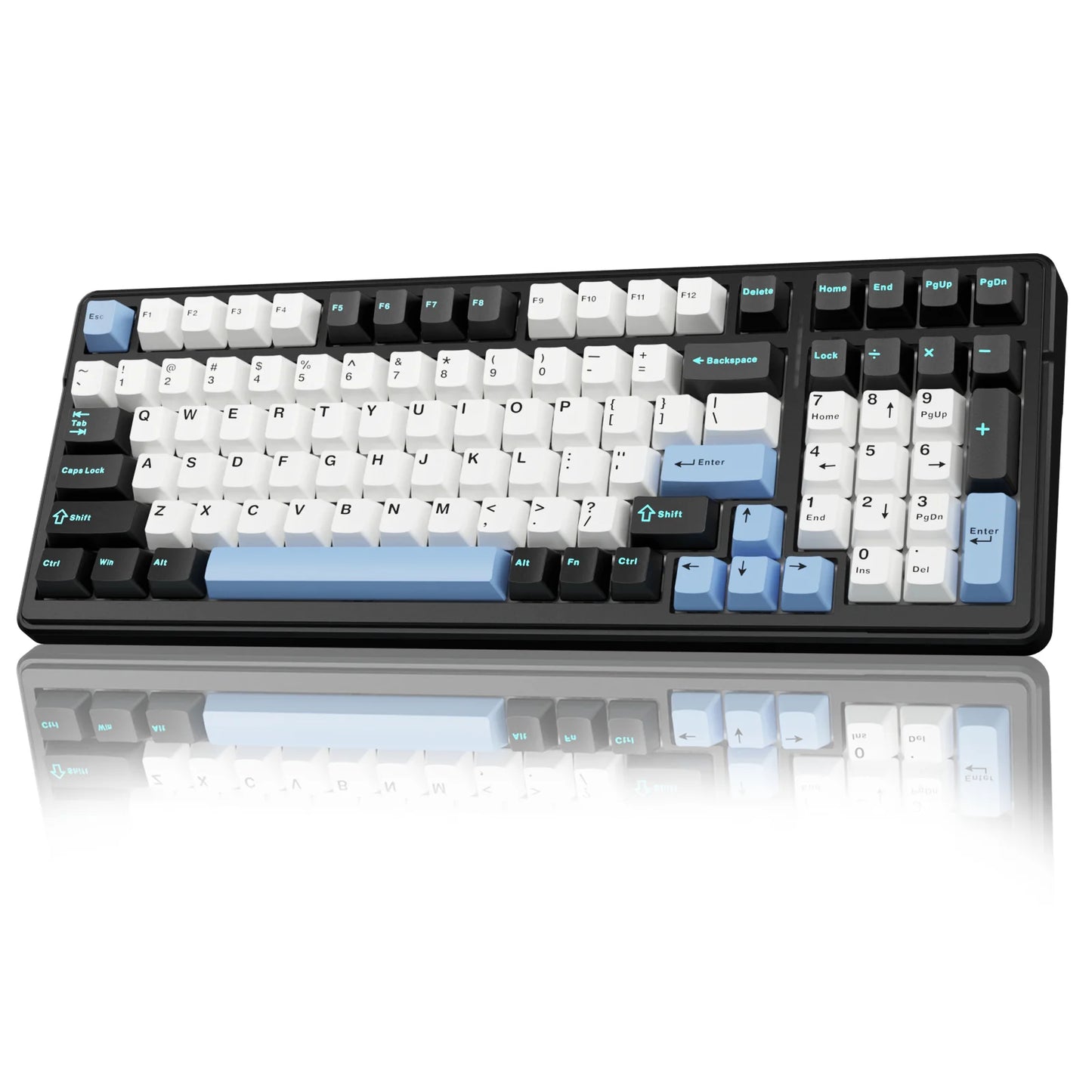 Mechanical Keyboard Bluetooth 5.0/2.4G Wireless/Wired Gasket-mounted Gaming Keyboard 99 Keys