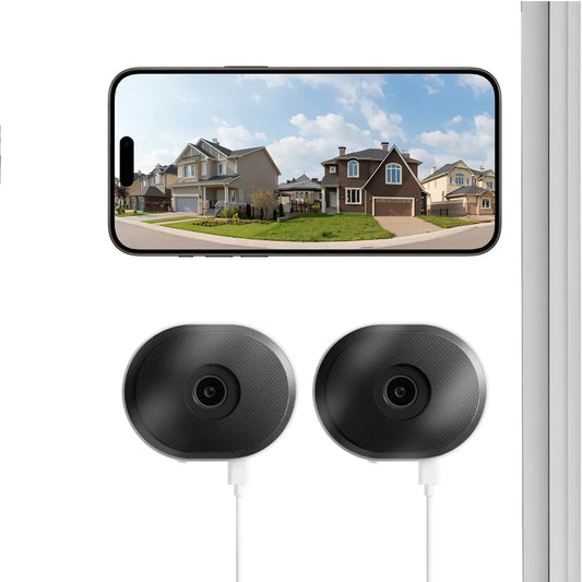 ZOSI C680 3MP Window WiFi Surveillance Camera Plug-in Full Color Night Vision  Indoor 2K IP Security Camera for Home