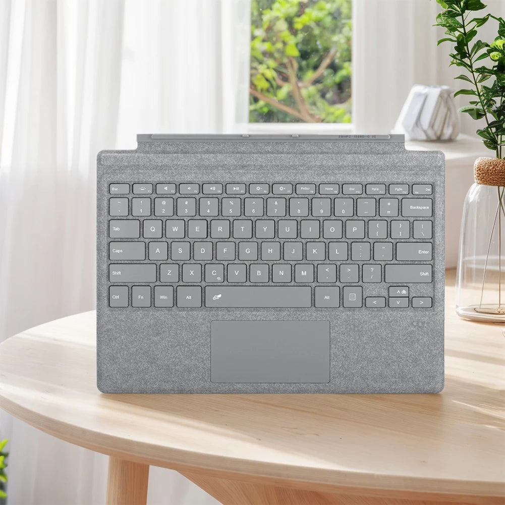 Portable Wireless Keyboard 7 Colors Backlight BT Touchpad Keypad with Trackpad Wireless Keypad for Surface Pro 3/4/5/6/7/7 Plus