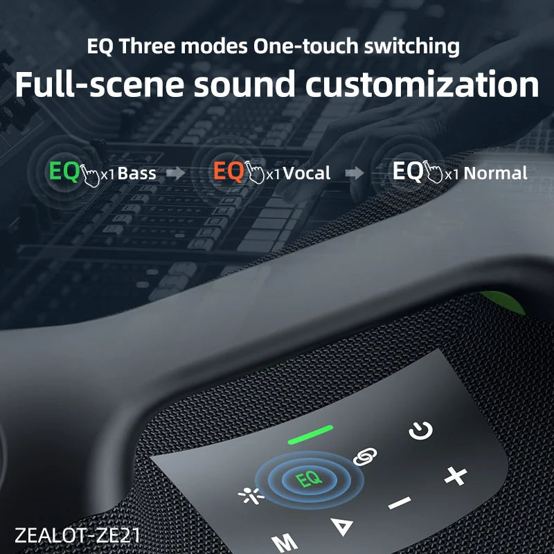 Big Power Wireless TWS Subwoofer Bluetooth Speaker High Volume Waterproof Portable Mobile Power HIFI Sound
