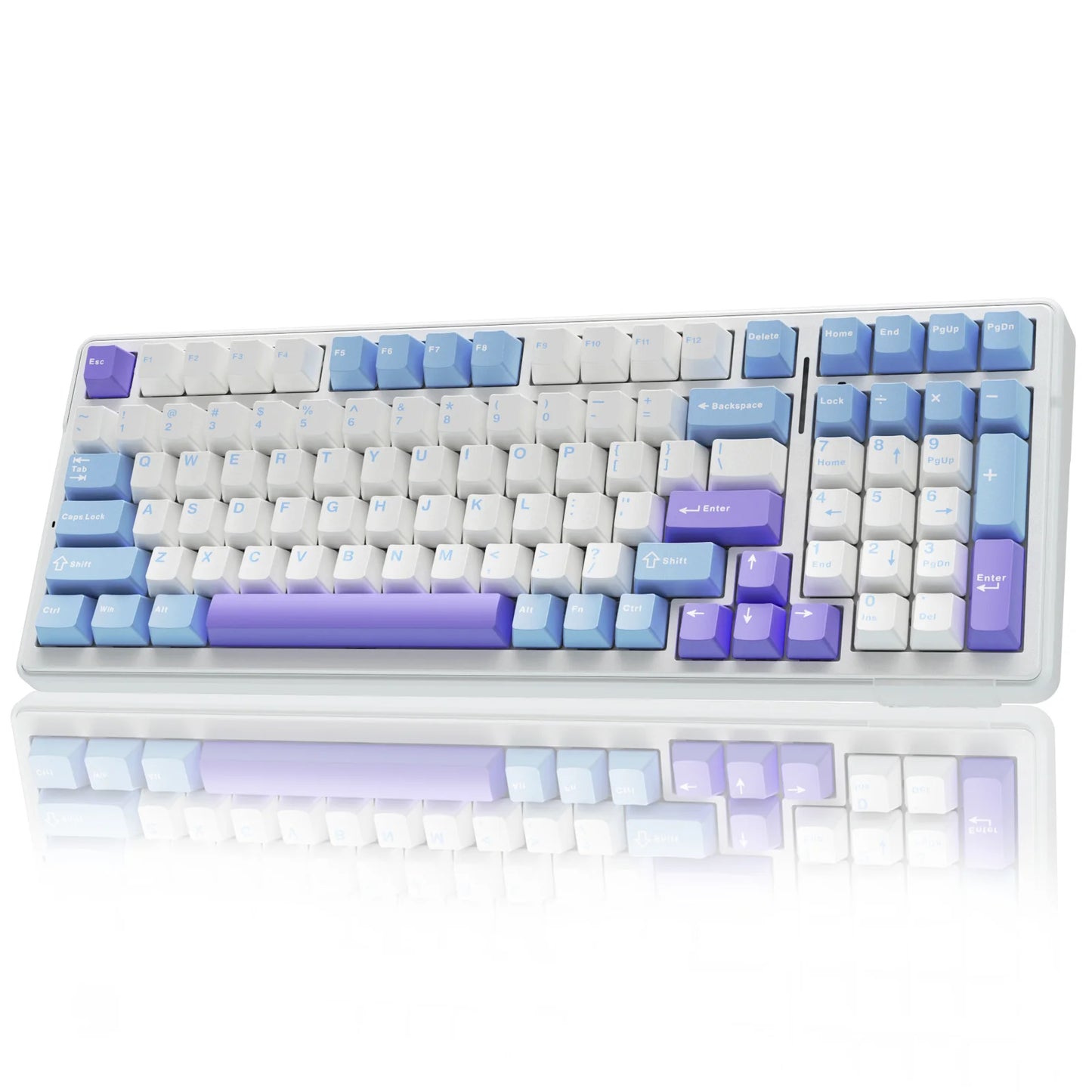 Mechanical Keyboard Bluetooth 5.0/2.4G Wireless/Wired Gasket-mounted Gaming Keyboard 99 Keys