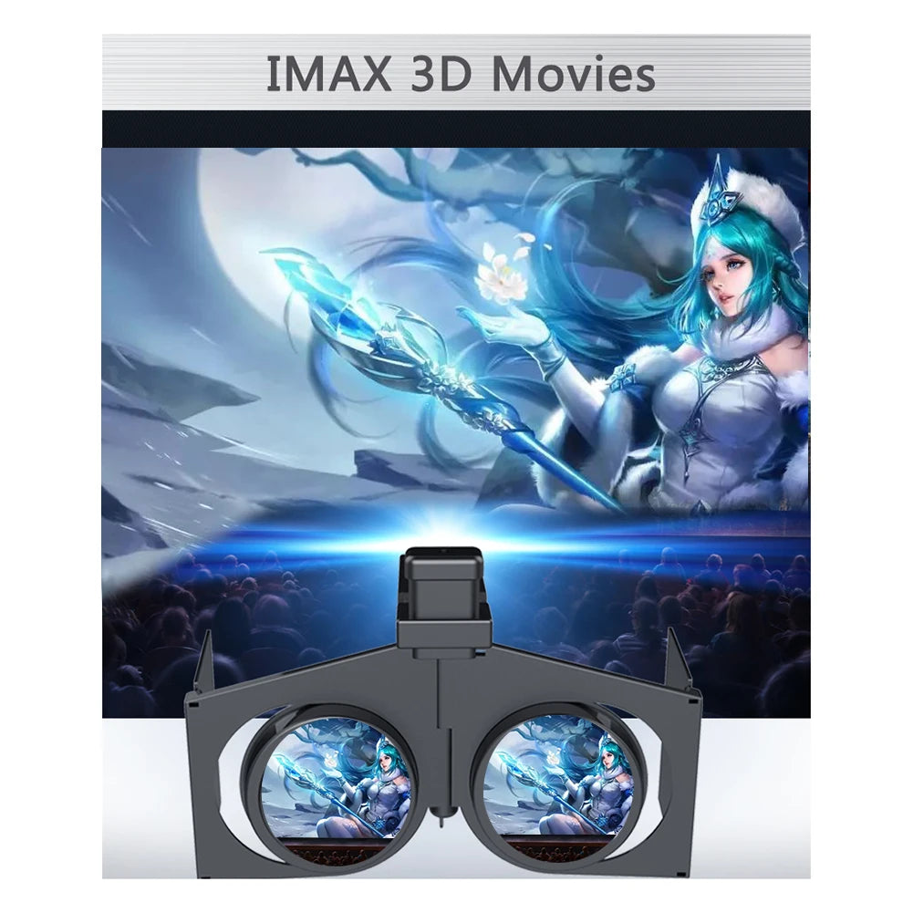 Portable 3D VR Glasses Movies Games 3D Virtual Reality VR Glasses Mini Foldable Virtual Reality VR Glasses Kits for Mobile Phone