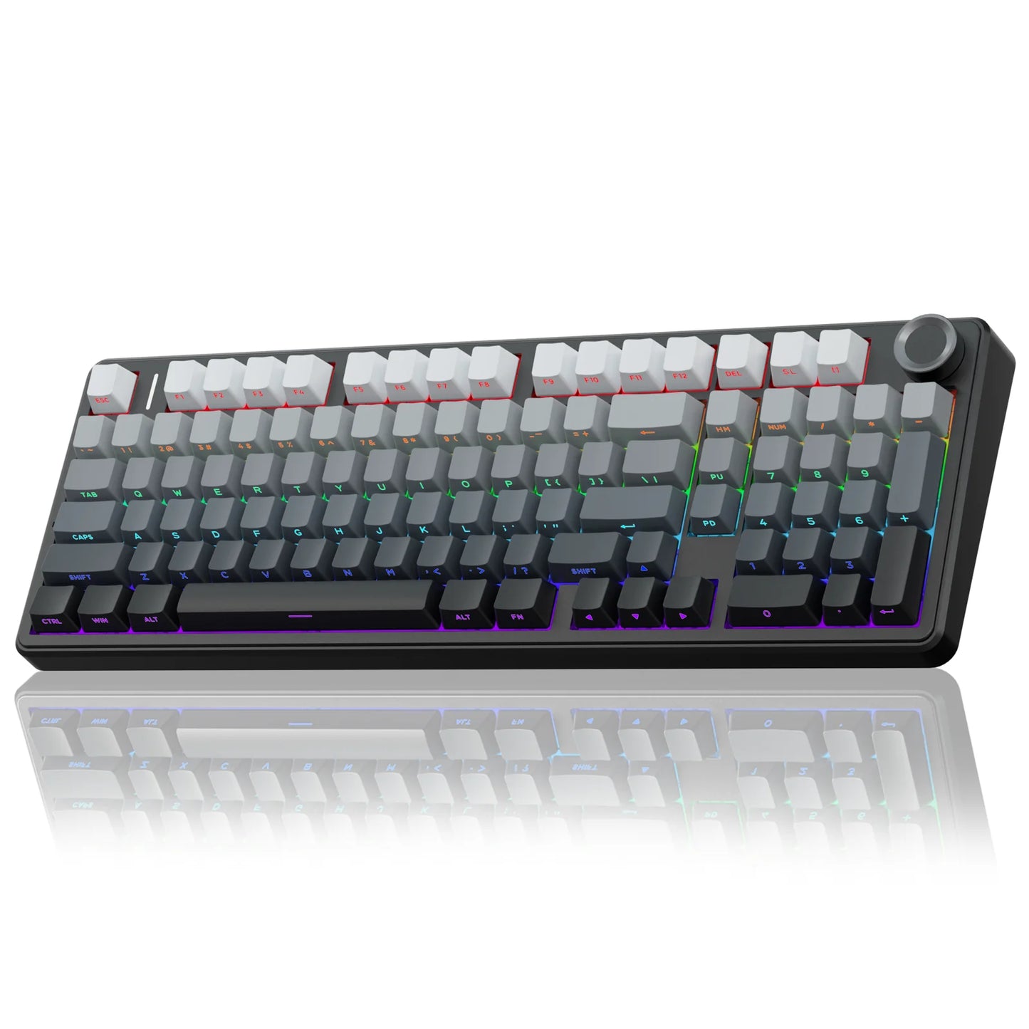 Mechanical Keyboard Bluetooth 5.0/2.4G Wireless/Wired Gasket-mounted Gaming Keyboard 99 Keys