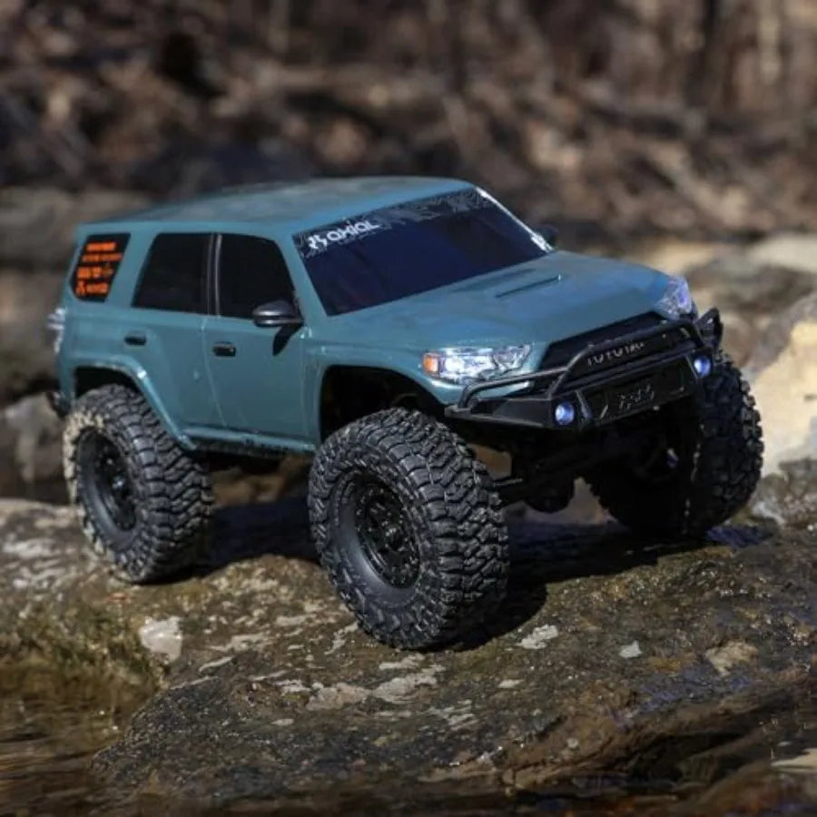 1/24 Scale Axial SCX24  4Runner 4X4 RC Rock Crawler RTR with Brushed Motor Gray Battery and Charger Included