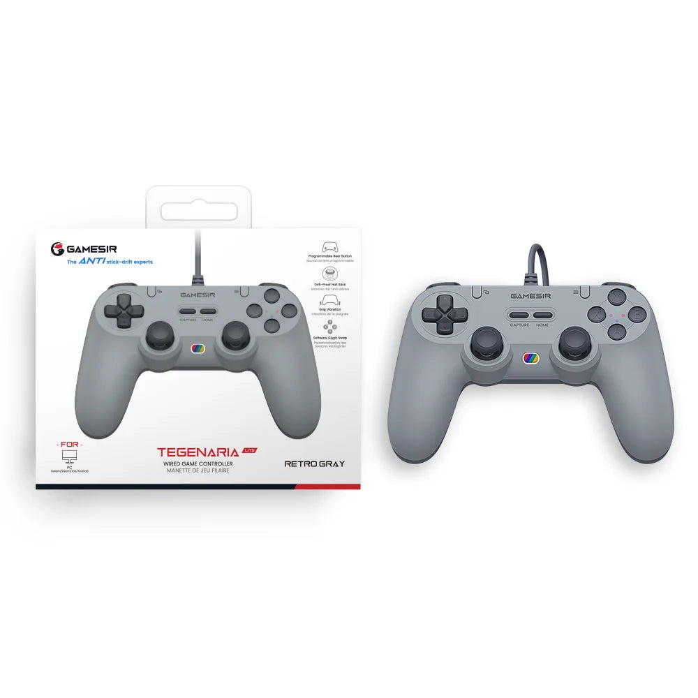 GameSir Tegenaria Lite Wired Game Controller, Hall Effect Joysticks, 1000Hz Polling Rate, Anti-Drift for Nintendo Switch 2, PC
