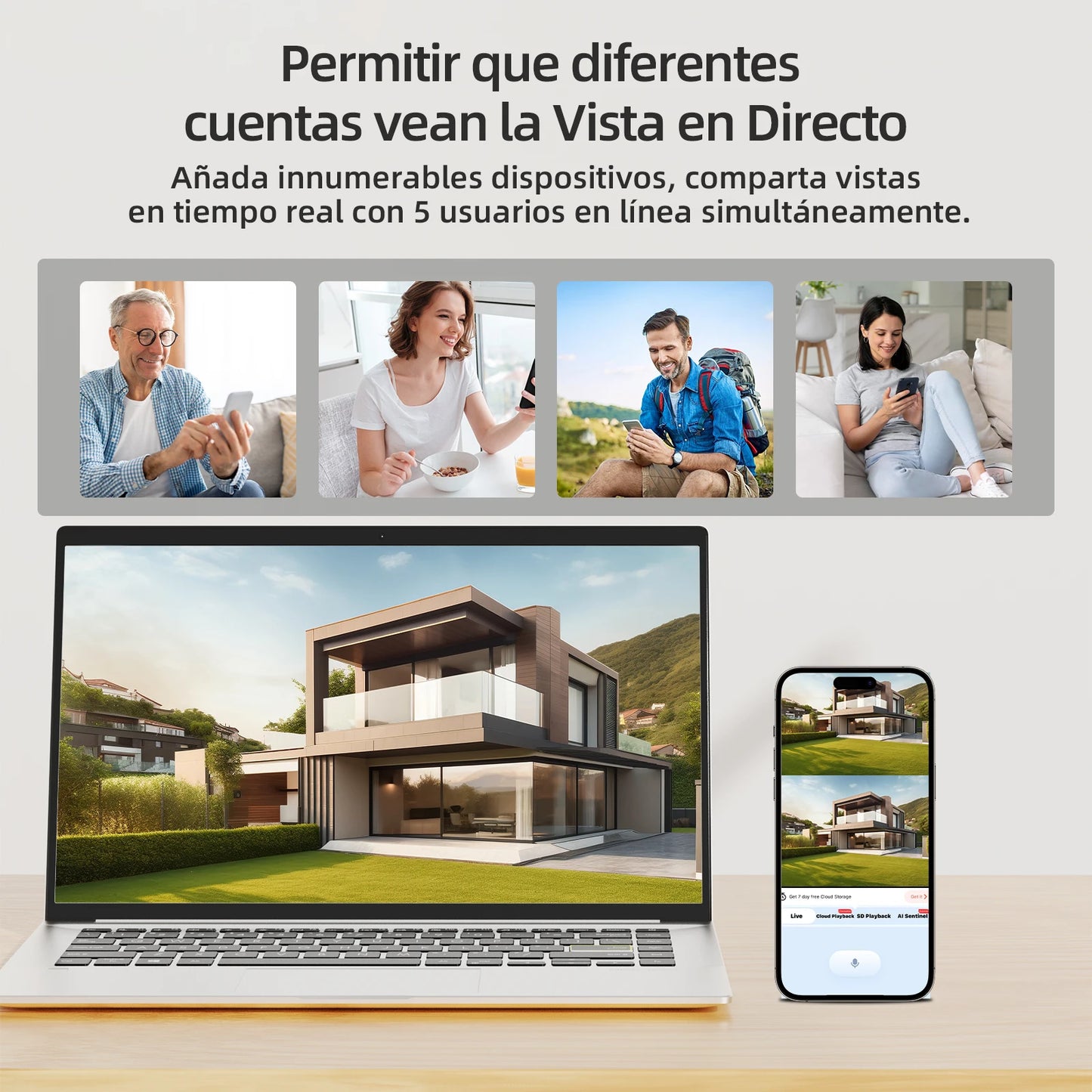 2PCS Dual lens 5MP Wi-Fi PTZ Camera Smart Color Night Vision IP66 Outdoor Security 360° Coverage Smart Auto Tracking