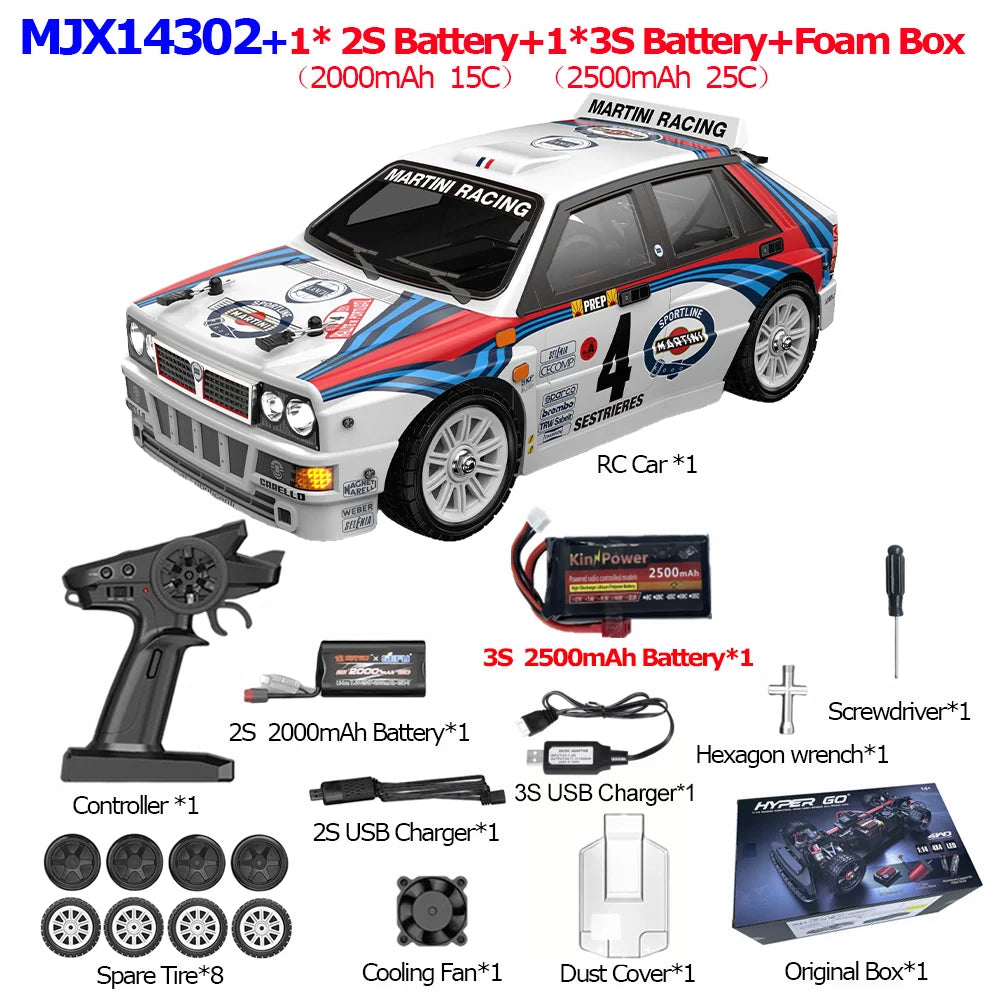 MJX 14301 14302 14303 1/14 RC Car 55km/h Brushless HYPER GO 2.4G Remote Control 4WD Off-road High Speed RC Car Truck Hobby Toy