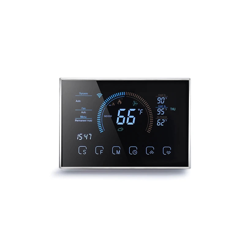 Beca matter smart home smart WIFI heat pump floor heating thermostat programmable touch screen indoor temperature controller