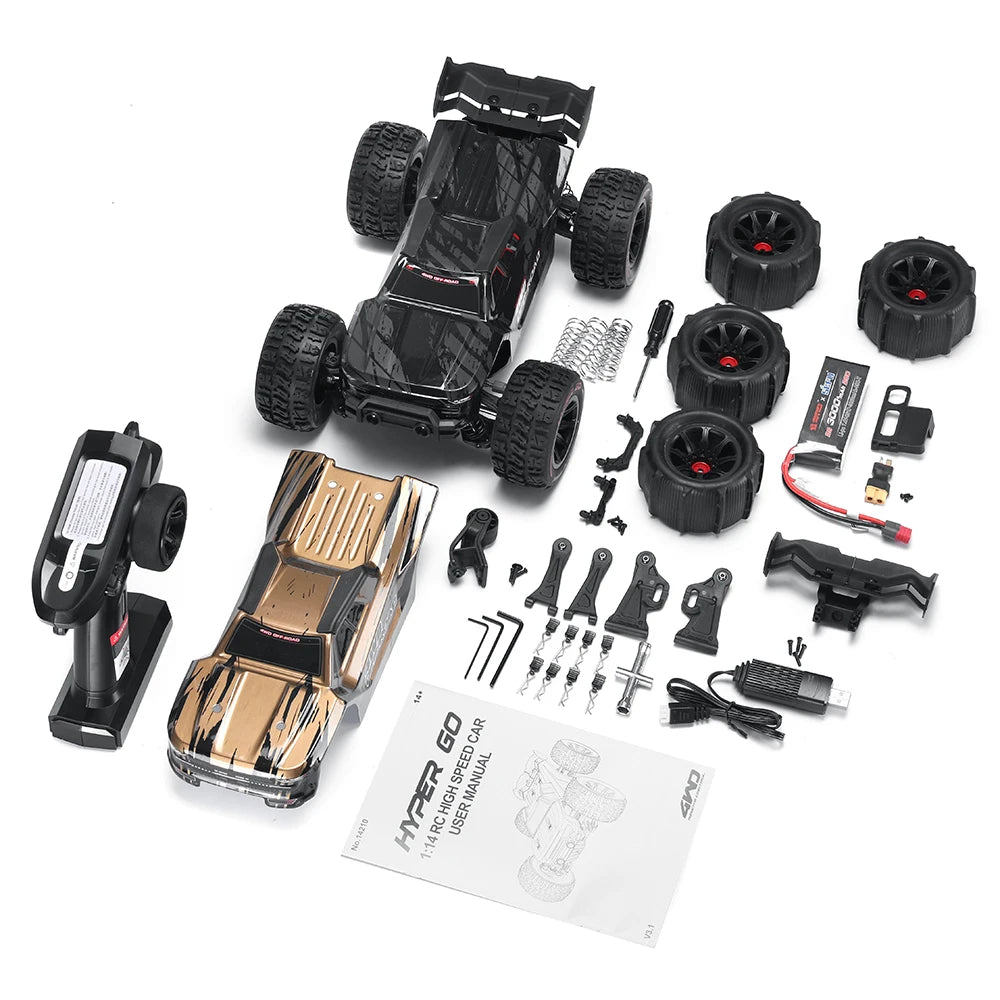 MJX 14210 HYPER GO 1/14 Brushless High Speed RC Car Vechile Models 55km/h