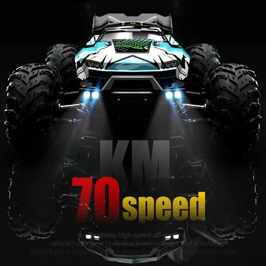 High Speed RC Car 4WD Off Road Vehicle 70KM/H Brushless Motor Professional Drift Truck for Kids Remote Control Car Toys